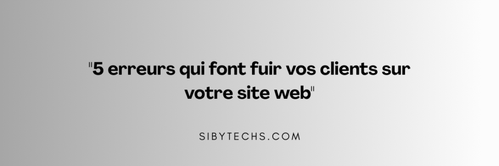 Boostez vos ventes avec une création de site web au Sénégal